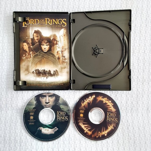 Lord of The Rings Trilogy DVD Widescreen 2 Disc Set - Picture 4 of 12